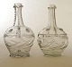 Pair of Norwegian carafes by Gjøvig circa 1810. H: 19,8cm
