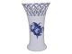Blue Flower BraidedRare vase with pierced border