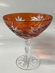 Rømer Glass Liqueur Bowl Orange.Height 9.5 cm.