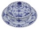 Blue Fluted Full LaceLidded bowl for butter from 1898-1923