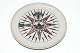 Royal Copenhagen Compass Platte, Gossip compass 1785 Sold