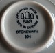 Colombia Danish stoneware service by B&G, round dish 29cm