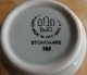 Colombia Danish stoneware service by B&G, sugar bowl and creamer