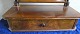 Tilting mirror with drawer in mahogany from the 1950s. Also intended for hanging. H 65cm-W 47.5cm
