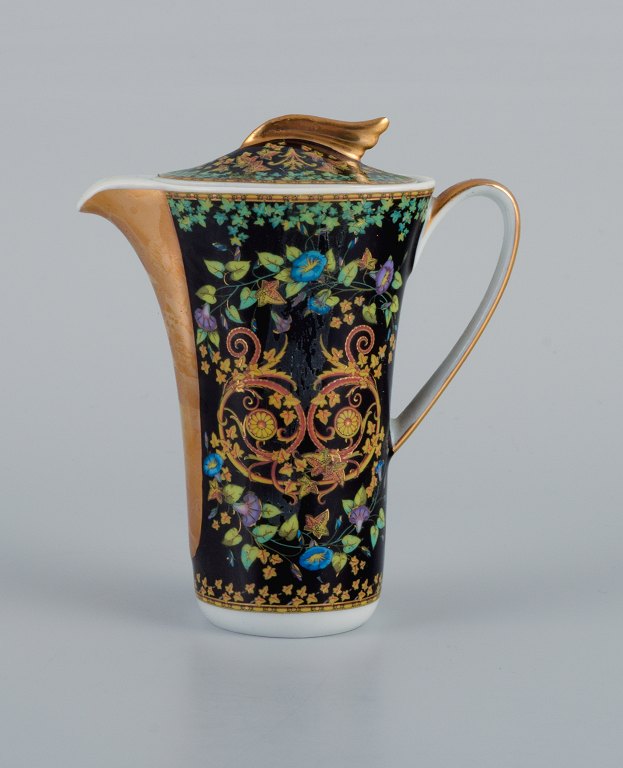 Gianni Versace for Rosenthal, miniaturekande i porcelæn."Gold Ivy".
