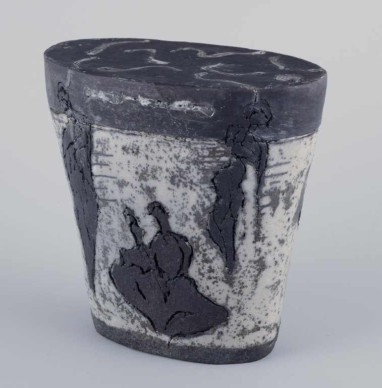 European studio ceramicist.Large unique ceramic sculpture.