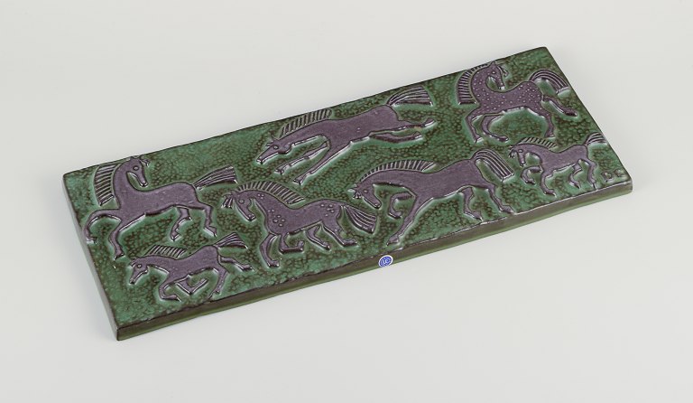 Dorothy Clough for Upsala-Ekeby, Sweden.Wall relief in ceramic.