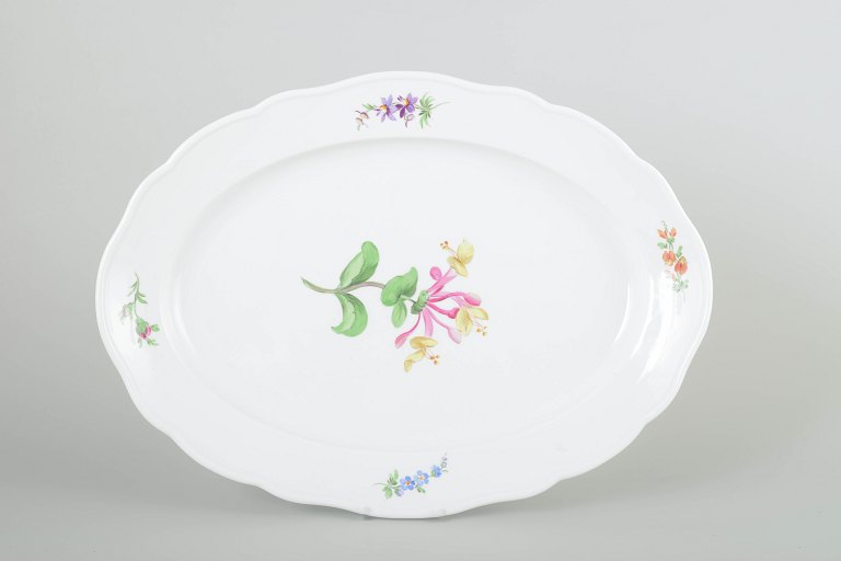 MeissenStort ovalt fad, ca. 1930’erne.