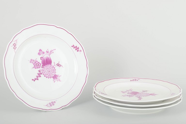 Meissen, Tyskland4 frokosttallerkener, 1930’erne.