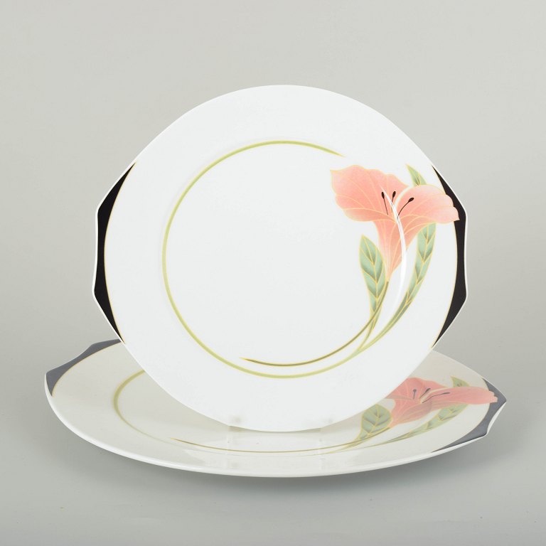 Villeroy & Boch2 tallerkener “Iris”, 1980’erne.