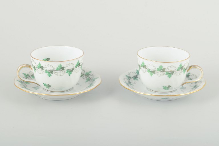 Herend, Ungarn2 mokkakopper med underkop, midten af 1900-tallet.