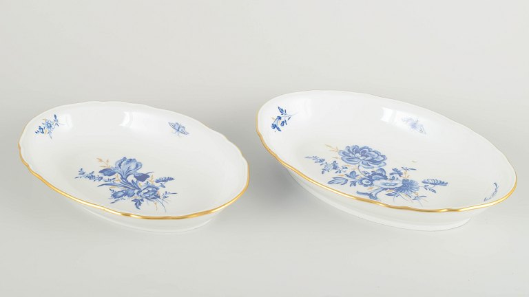 MeissenTo ovale fade, midt 1900-tal.
