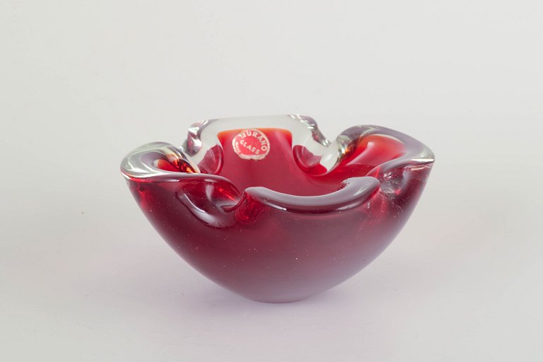 Murano kunstglas skål, 1960/70’erne.