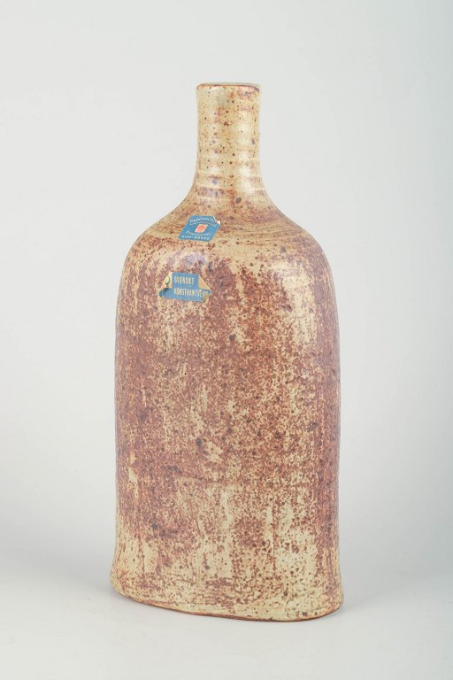 Blommenhus Keramik, NyköpingFlaskeformet vase, 1960’erne.