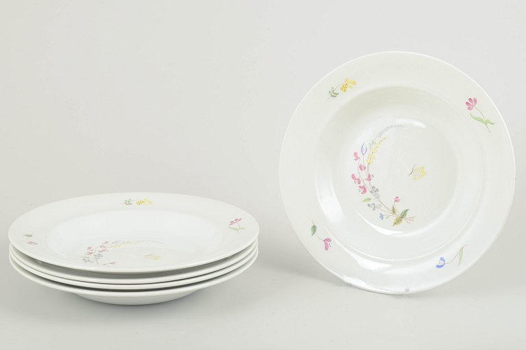Stig Lindberg for GustavsbergSet of five soup plates, “Haga” series, mid-20th century.