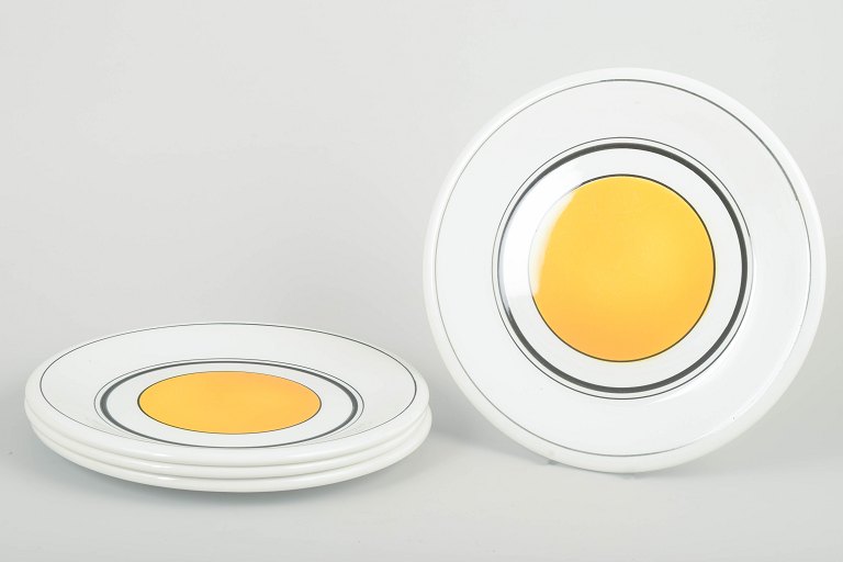 Richard GinoriFire Middagstallerkener, Mondovì-dekoration, 1960’erne.