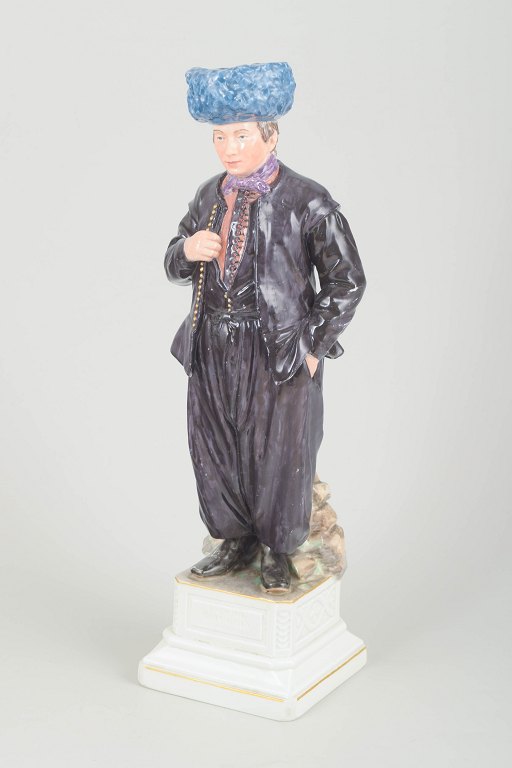 Royal CopenhagenPorcelænsfigur “Dirch Jan Isbrandtsen”, tidligt 1900-tal.