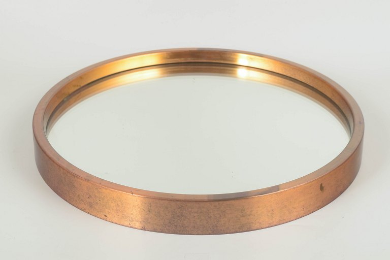 Markaryd, SwedenSpejl i messing og krystalglas, 1970’erne.