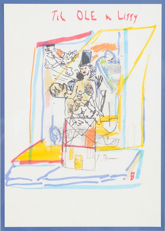 Jens Birkemose, blandteknik, dansk billedkunstner.