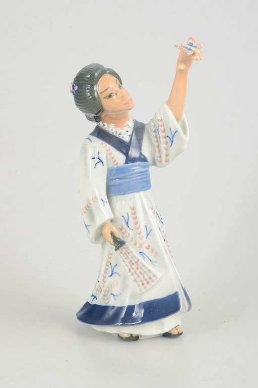 Dahl Jensen porcelænsfigur model 1359. Japanerinde.