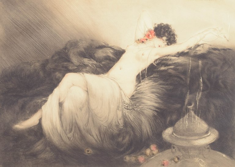 Louis Icart, radering, fransk billedkunstner.