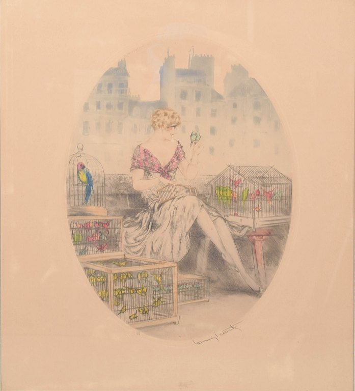 Louis Icart, radering, fransk billedkunstner.