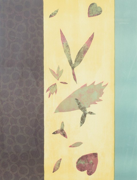 Bent Holstein, farvelitografi, listet dansk billedkunstner.