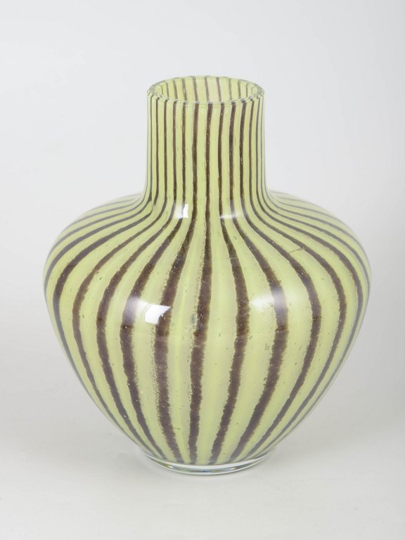 Scandinavian art glass vase.