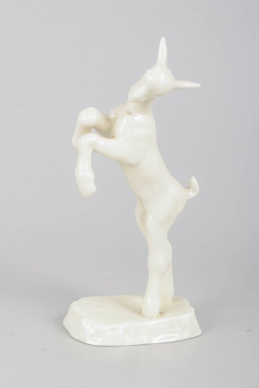 Rosenthal, rearing goat figurine.