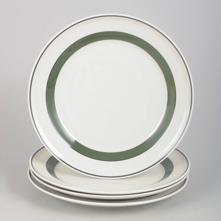 Olle Alberius for Rörstrand, set of four "Taffel" plates.