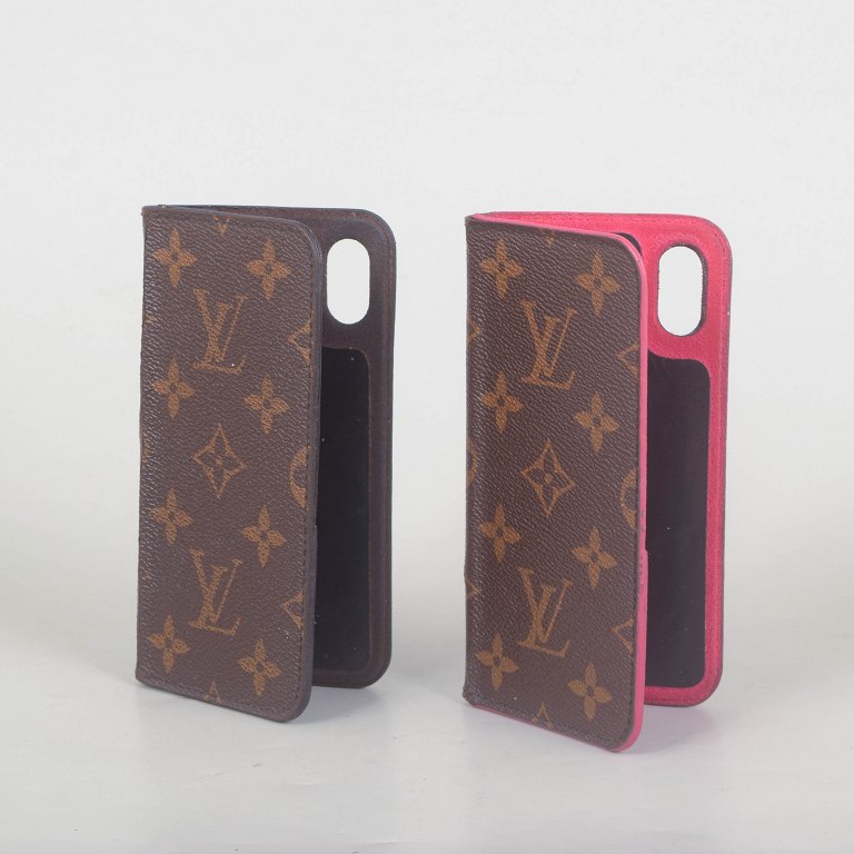Louis Vuitton set of two mobile phone cases.