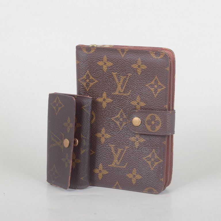 Louis Vuitton wallet and key holder.