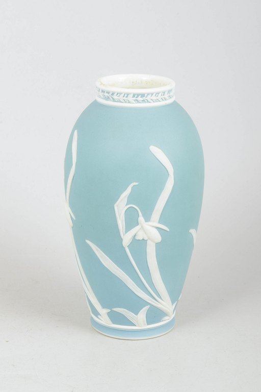 Gustavsberg, vase with relief decoration.