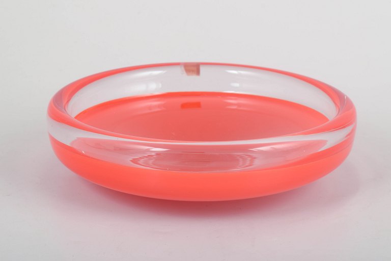 Skandinavisk kunstglas, glasskål fra 1970’erne.