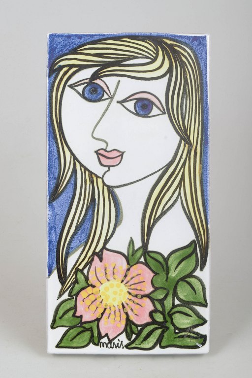 Mari Simmulson for Upsala-Ekeby, ceramic wall plaque.